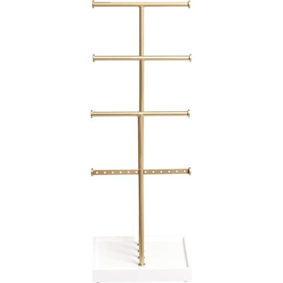 Jewelry tree stand 4 tier organizer holder for necklaces earrings bracelets ring - Picture 3 of 6